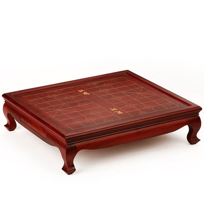 木石有約 匠心獨(dú)運(yùn)的紅木象棋桌與木雕象棋